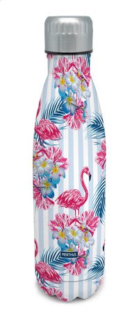 Drinkfles vacuum 500ml flamingo (warm en koud)