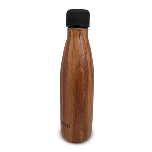 Drinkfles vacuüm 500ml hout  (warm en koud)