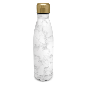 Gourde vacuüm 500ml marbre blanc (chaud et froid)