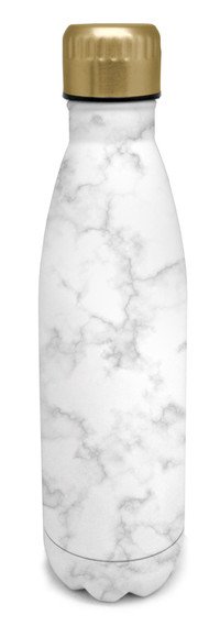Gourde vacuum 500ml marbre blanc (chaud et froid)