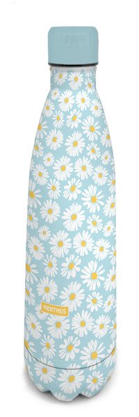Drinkfles vacuüm 750ml margriet blauw (warm en koud) - Laatste stuks