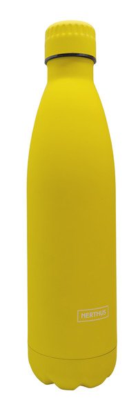 Drinkfles vacuüm 750ml geel (warm en koud) - Laatste stuks