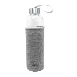 Gourde verre-neoprene gris 600ml