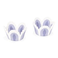 Cakevormpjes papier Ø5cm paars 48st
