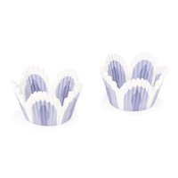 Cakevormpjes papier Ø5cm paars 48st