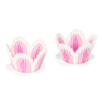 Cakevormpjes papier Ø5cm roze 48st