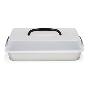Plat à rôtir silver-top avec couvercle 35x24cm