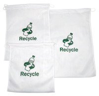 Herbruikbare zak (gerecycleerd plastiek) set 3st