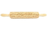 Decoratie-deegrol 43cm I Love You hout - Laatste stuks