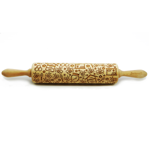 Rouleau empreintes 43cm Bees bois