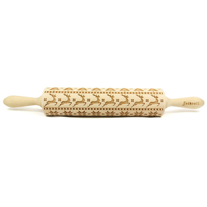 Rouleau empreintes 43cm Scandinavian Christmas bois