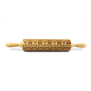 Rouleau empreintes 43cm Christmas Joy bois