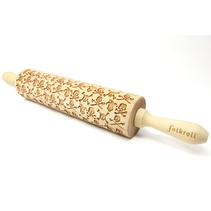 Rouleau empreintes 43cm Sculls bois