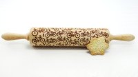 Decoratie-deegrol 43cm Bikes hout - Laatste stuks