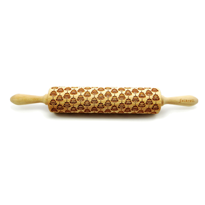 Rouleau empreintes 43cm Cakes bois