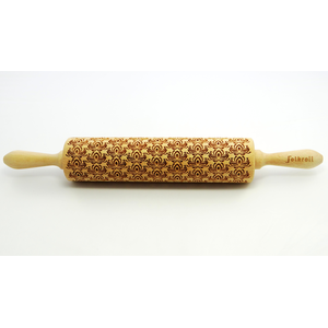 Rouleau empreintes 43cm Lotus Flower bois