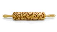 Decoratie-deegrol 43cm Paris hout - Laatste stuks