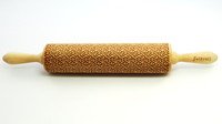 Decoratie-deegrol 43cm Qube hout - Laatste stuks