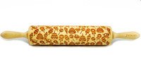 Decoratie-deegrol 43cm Sweets hout - Laatste stuks