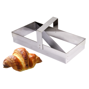 Uitduwvorm voor croissants inox 210x100x90mm