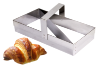 Coupe croissant inox 21x10cm h9cm