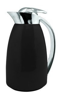 Pichet isotherme inox/verre noir 1L