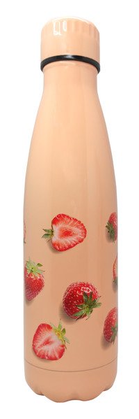 Drinkfles vacuüm 500ml aardbei (warm en koud) - Laatste stuks