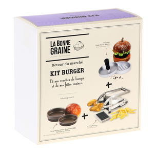 Kit hamburger (presse+4 moules à pain+coupe frites)