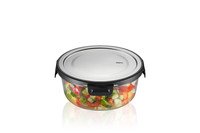 Bewaardoos rond glas m/inox deksel Milo 900ml (4/8)