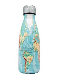 Drinkfles vacuüm 350ml de wereld  (warm en koud)