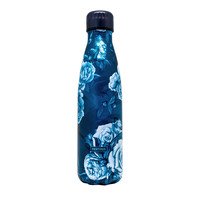 Drinkfles vacuüm 500ml blauwe roos (warm en koud)