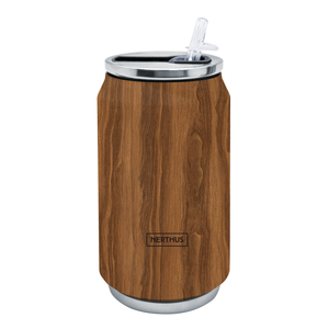 Blikje vacuüm 330ml hout (warm en koud)