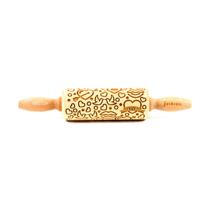 Rouleau empreintes 23cm Valentine bois