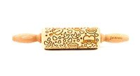 Decoratie-deegrol 23cm Valentine hout