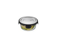 Bewaardoos rond glas m/inox deksel Milo 400ml (4/8)