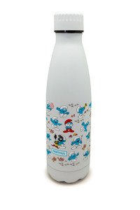 Drinkfles vacuüm 500ml De Smurfen blauw (warm en koud) - Laatste stuks