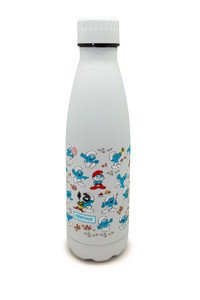 Drinkfles vacuüm 500ml De Smurfen blauw (warm en koud)