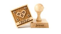 Koekjesstempel Love vierkant hout