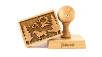 Koekjesstempel Mustang rechthoek hout