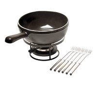 Service à fondue Fusain Ø24cm 6 pers. (Promo 3pcs)