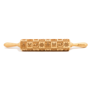 Rouleau empreintes 43cm Christmas Gift bois