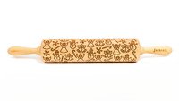 Decoratie-deegrol 43cm Christmas Mix hout - Laatste stuks