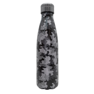 Drinkfles vacuüm 500ml cammo grijs (warm en koud)