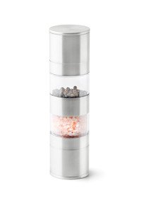 Mouline à poivre / sel inox double Ø53mm H 190mm