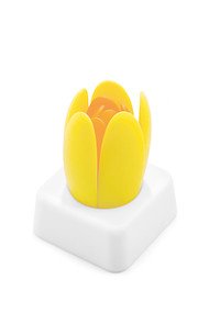 Dessous-plat silicone tulipe jaune-orange 2pc.