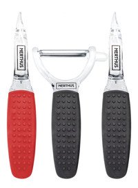 Éplucheur avec manche en caoutchouc - set 3pcs.