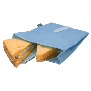 Lunchzak sandwich XL blauw - 23x16cm