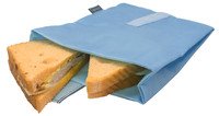 Lunchzak sandwich XL blauw - 23x16cm