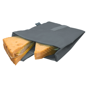 Sac à lunch sandwich XL gris - 23x16cm
