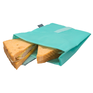 Sac à lunch sandwich XL turquoise - 23x16cm